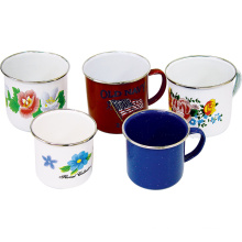 Colorful Enamel Mug with Decal